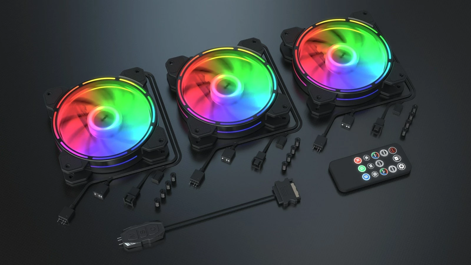 Ftohës Krux Lunar ARGB , 3 x 120mm