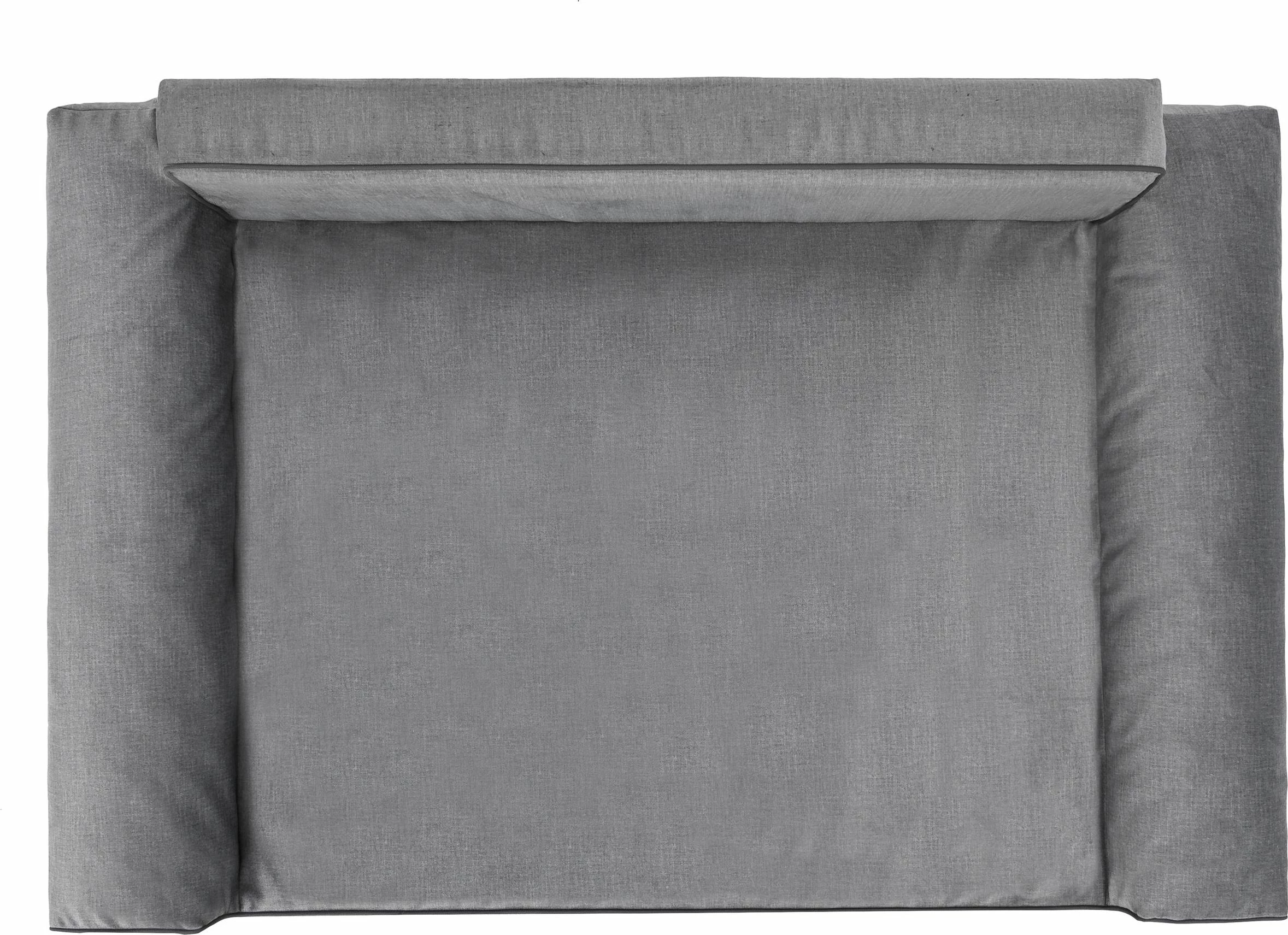 Shtrat për qen Hobbydog Glamour, 98×66 cm, lartësi 28 cm, dyshek 12 cm, gri