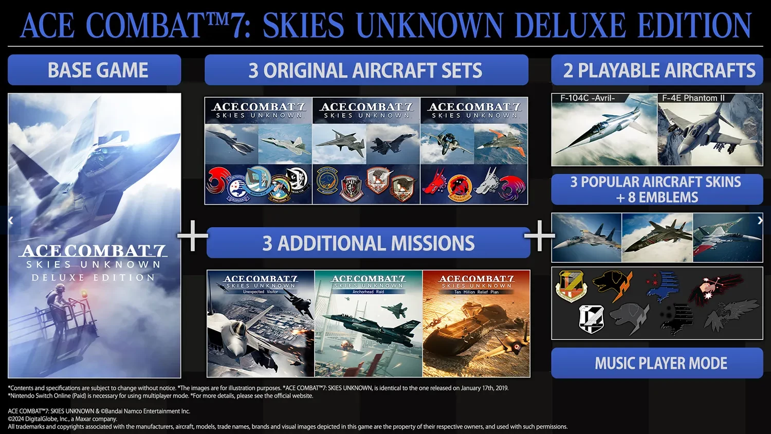 Lojë Nintendo Switch Bandai Namco Ace Combat 7: Skies Unknown Deluxe Edition PEGI 12