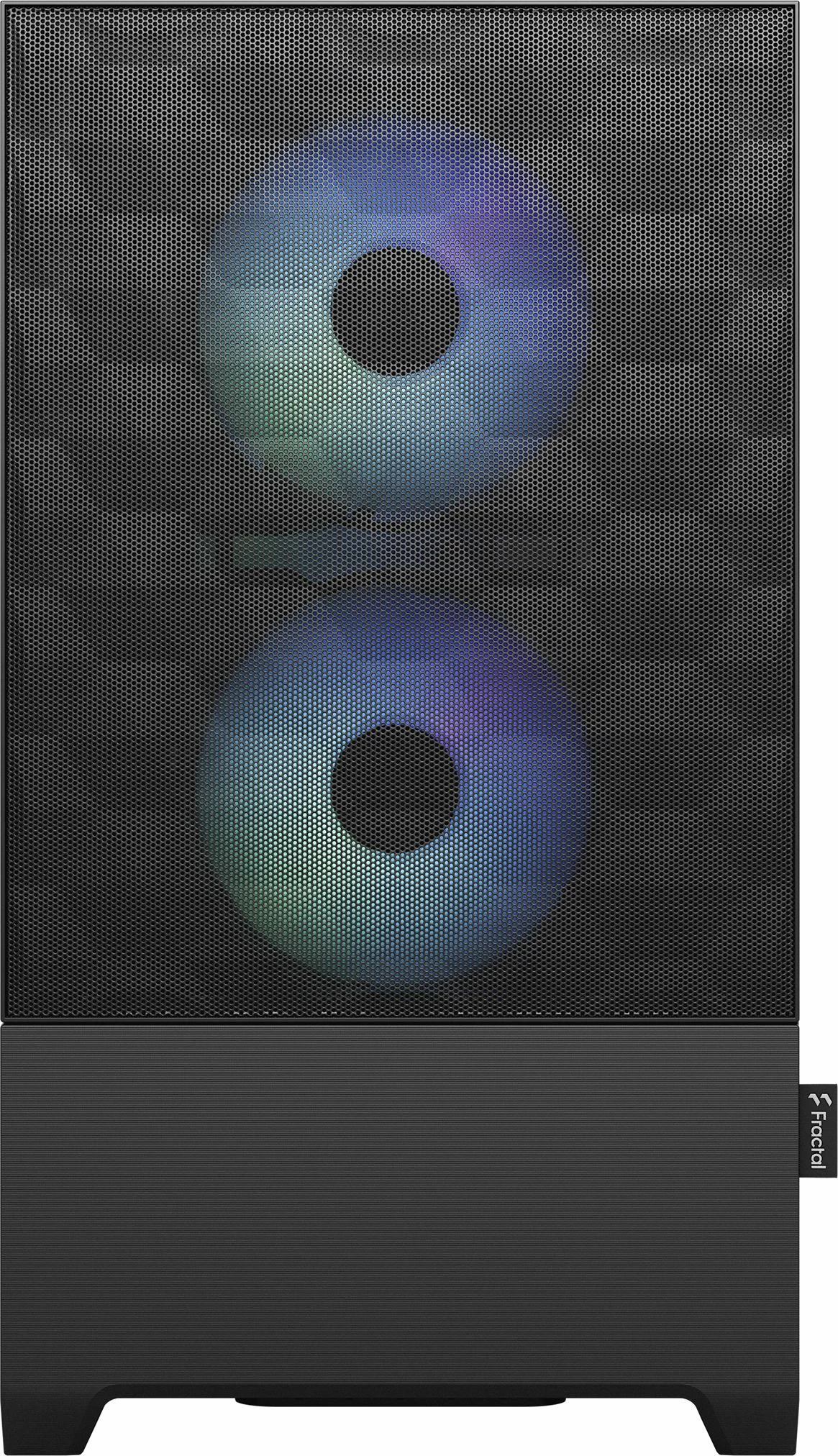 Kasë Fractal Design Pop Mini Air RGB FD-C-POR1M-06, Mini Tower, Micro-ATX/Mini-ITX, 3x120mm RGB, me dritare, e zezë