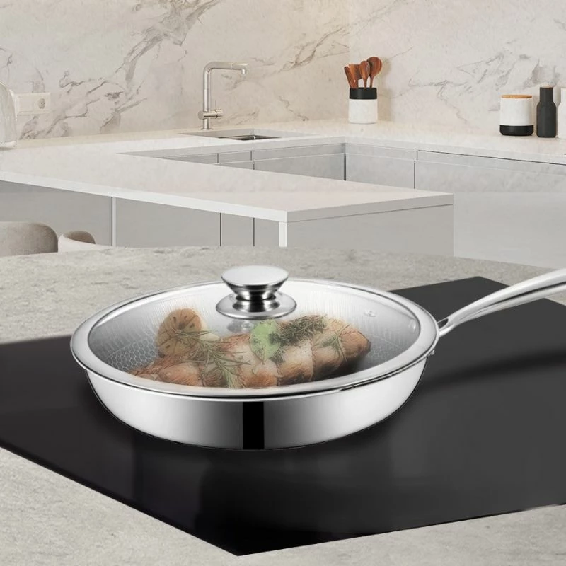 Tigan me kapak MAESTRO MR-1216-28, inox, 28cm