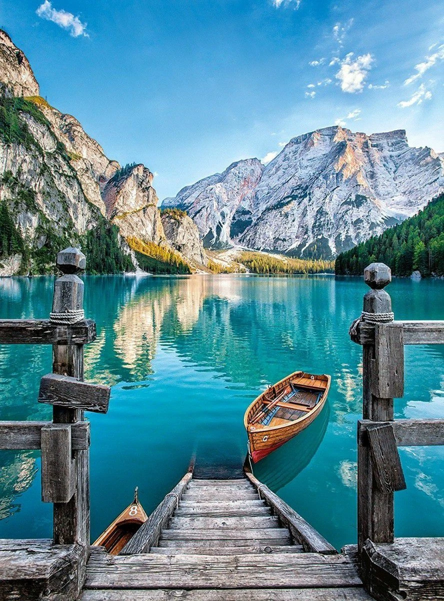Puzzle Clementoni Lake Braies 500 copë (High Quality Collection)