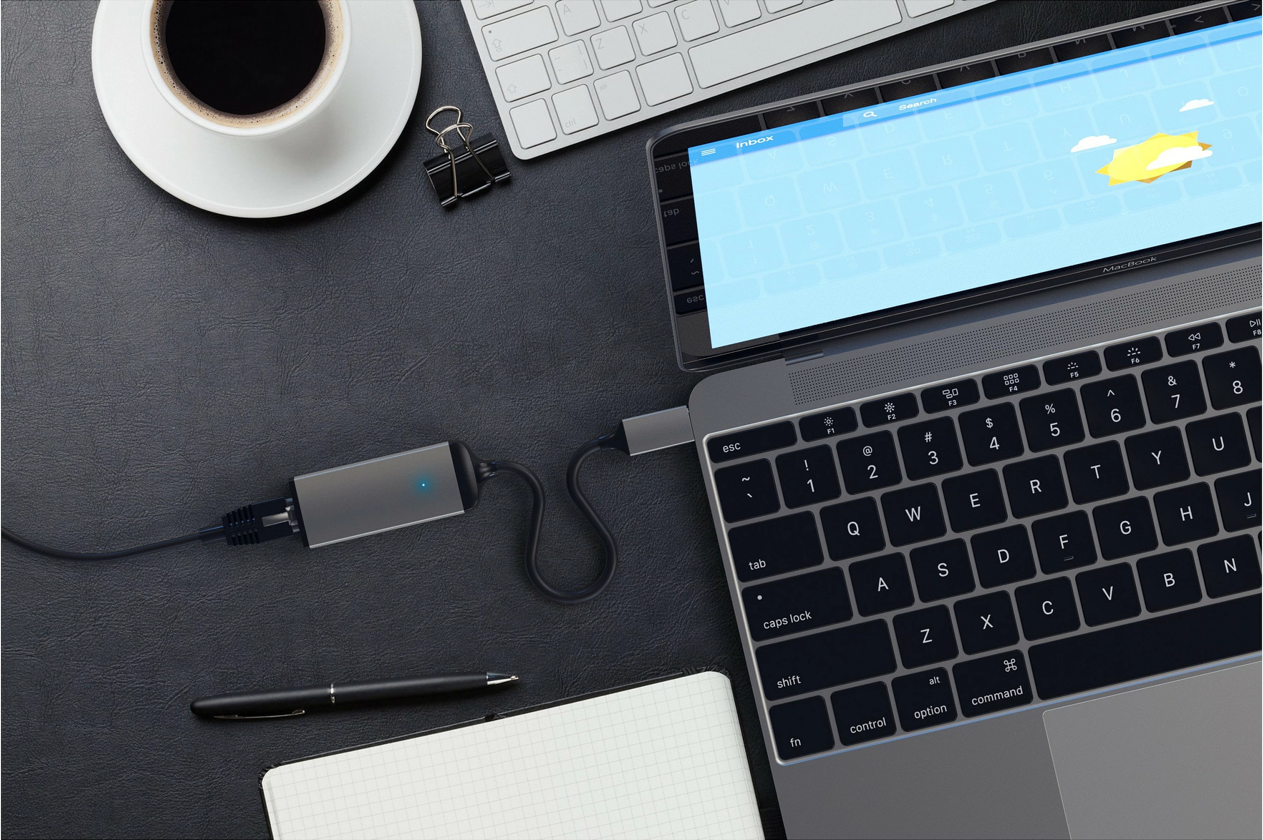 Adapter USB-C në Ethernet Satechi ST-TCENM, Space Gray