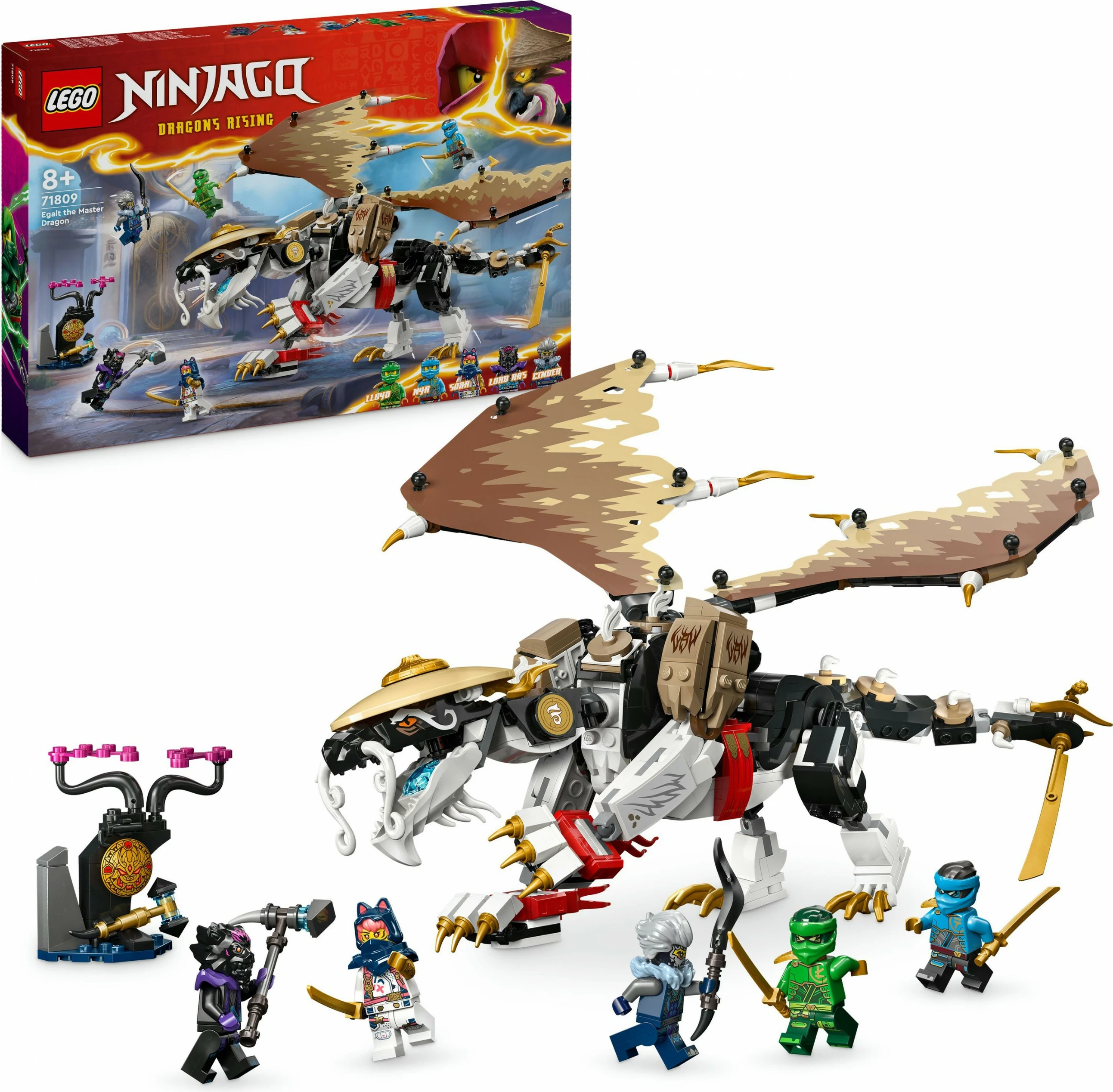 Set ndërtimi LEGO NINJAGO Egalt the Master Dragon 71809, 532 pjesë, multingjyrësh