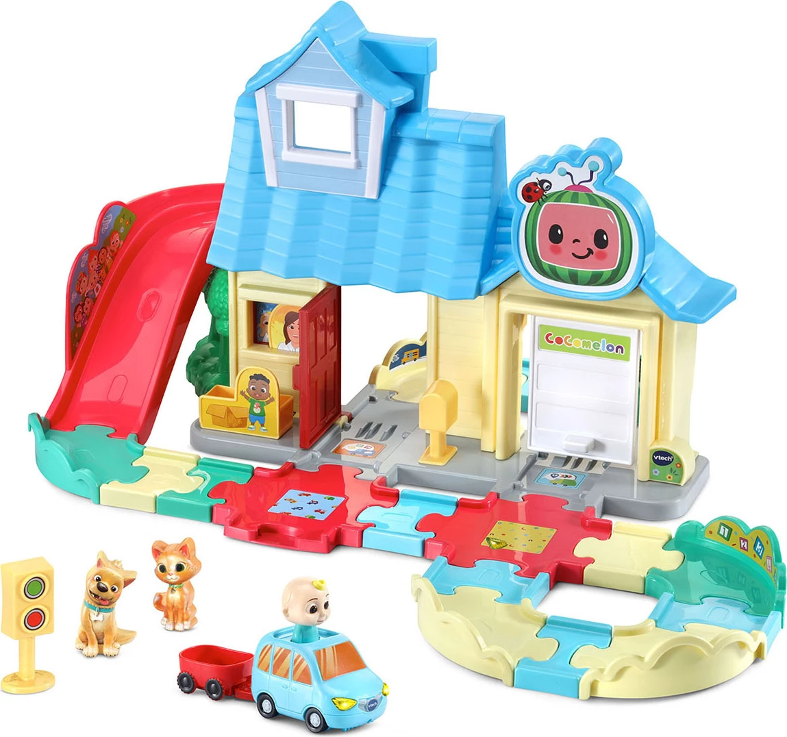 VTech Cocomelon Toot-Toot Drivers JJ's House Track Playset