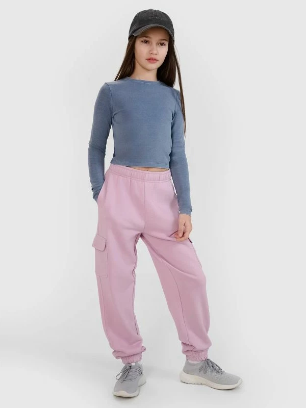 Maicë me mëngë të gjata crop slim për vajza 4F [Madhësia: 158]