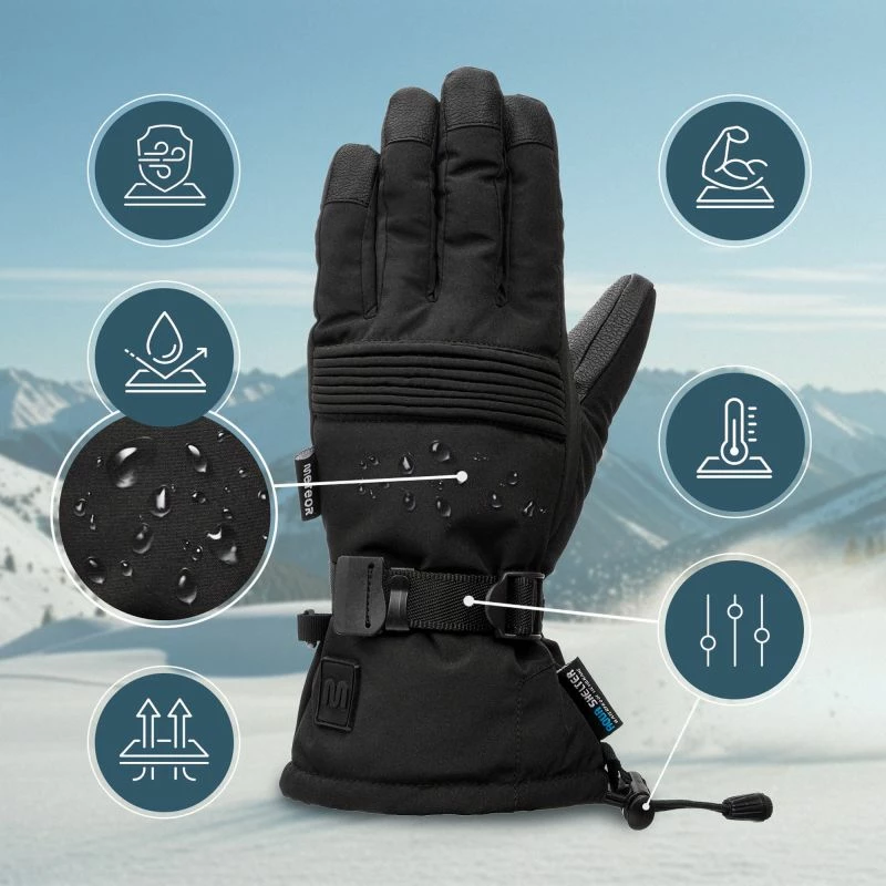 Doreza dimri Meteor, unisex, të zeza [Madhësia: Standarde]