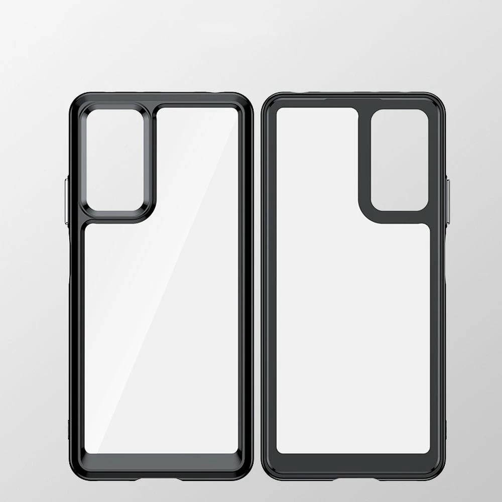 Mbështjellës Hurtel Outer Space Case për Xiaomi Poco X5 5G / Redmi Note 12 5G, kornizë fleksibile, i zi
