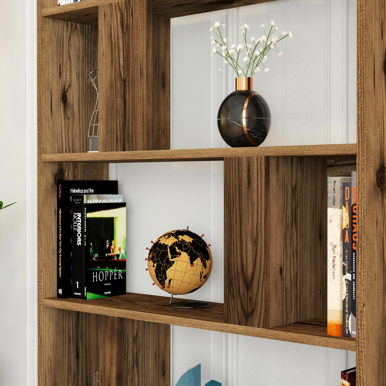 Raft librash Hanah Home, Lima, ngjyrë arre