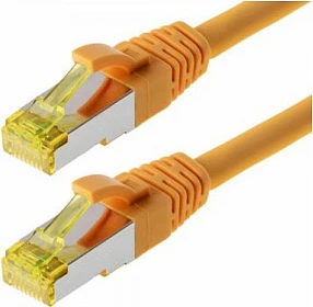 Kabllo rrjeti Helos Cat.6a Patchkabel, 0.25m, e verdhë