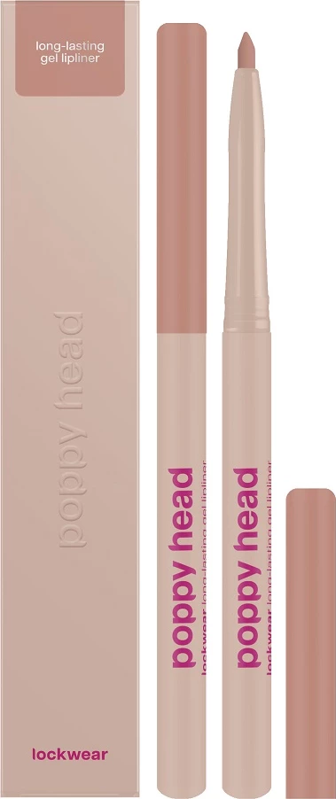 Laps për buzë Poppy Head Lockwear Long-lasting Gel Lip Contour 04 Boldish Mood për femra, 0.6g