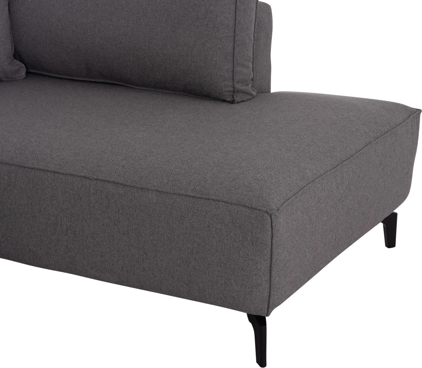 Kënd-sofë krevate me hapësirë për depo, Saffira FH3303.01R, material gri, 270x195x100cm
