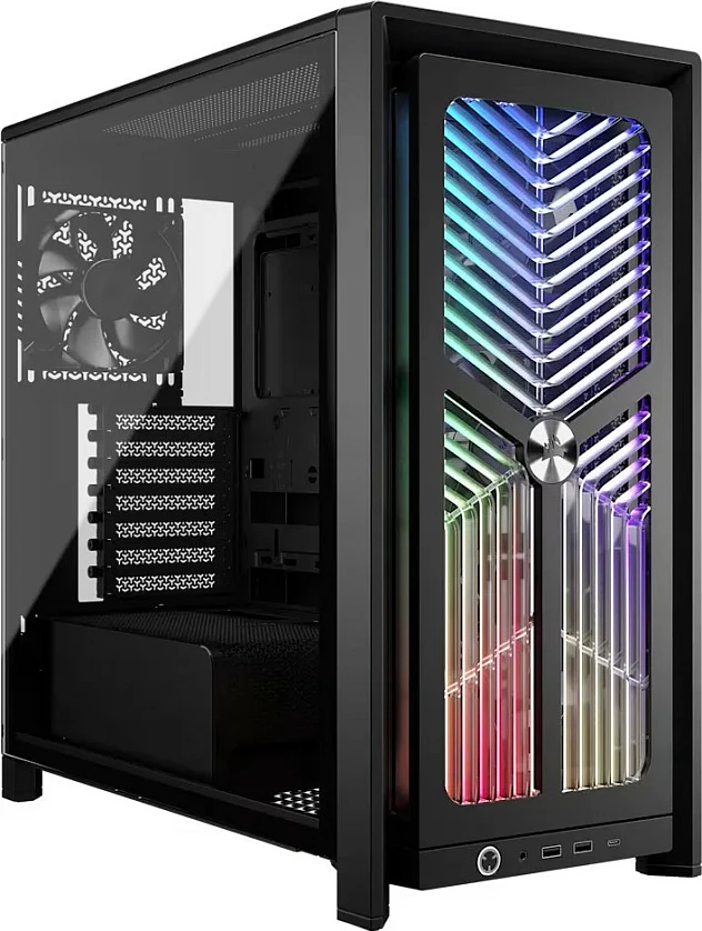 Kasë Corsair Frame 4000X RS, Mid-Tower, ATX/EATX, xham i temperuar, RGB, e zezë