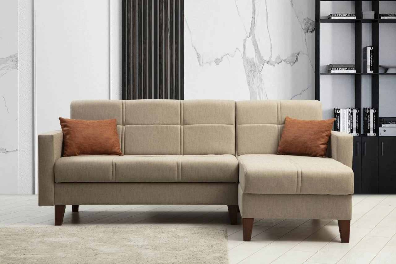 Kënd-sofë krevati Atelier del Sofa, Polya, bezhë