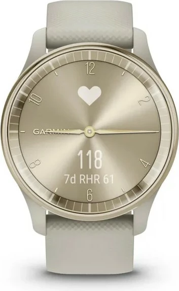 Smartwatch Garmin vívomove Trend, LCD, Touchscreen, GPS, 28.3 g, Krem Ari
