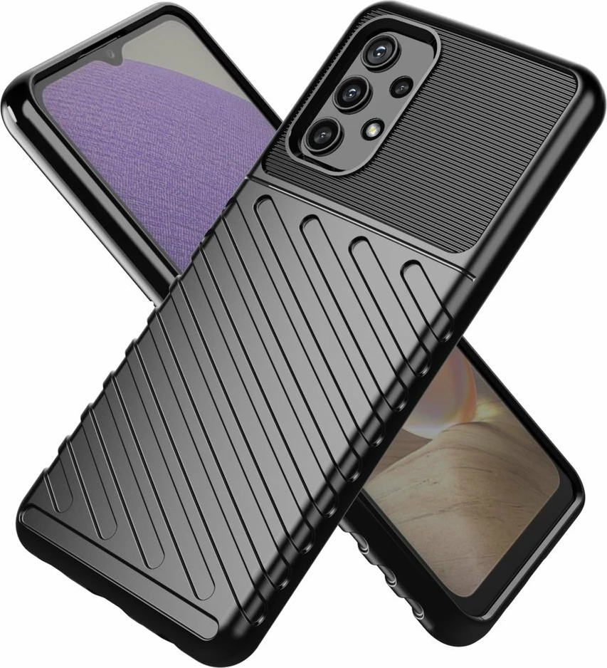 Mbështjellës Hurtel Thunder Case për Samsung Galaxy A32 5G, TPU, Kaltër