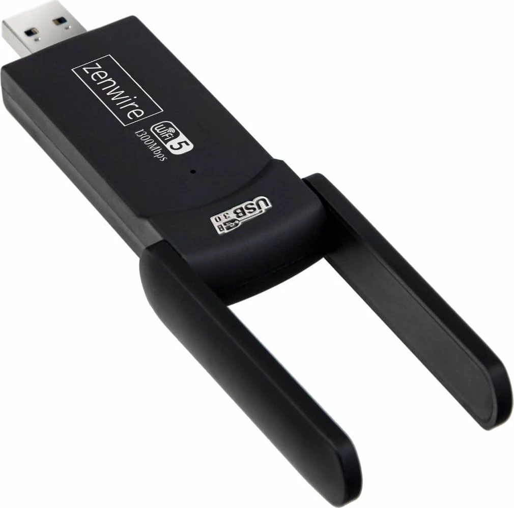 Adapter WiFi USB 3.0 Zenwire WD-4605AC 1300Mbps Dual Band 2.4/5GHz, i zi
