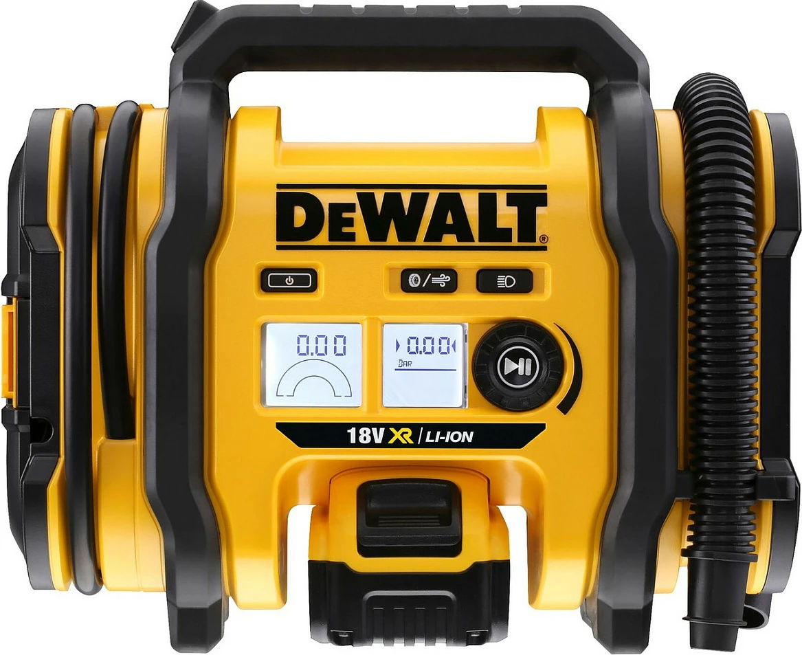 Kompresor ajri DeWALT DCC018N, 11 bar, 2.5 kg, zi-verdhë