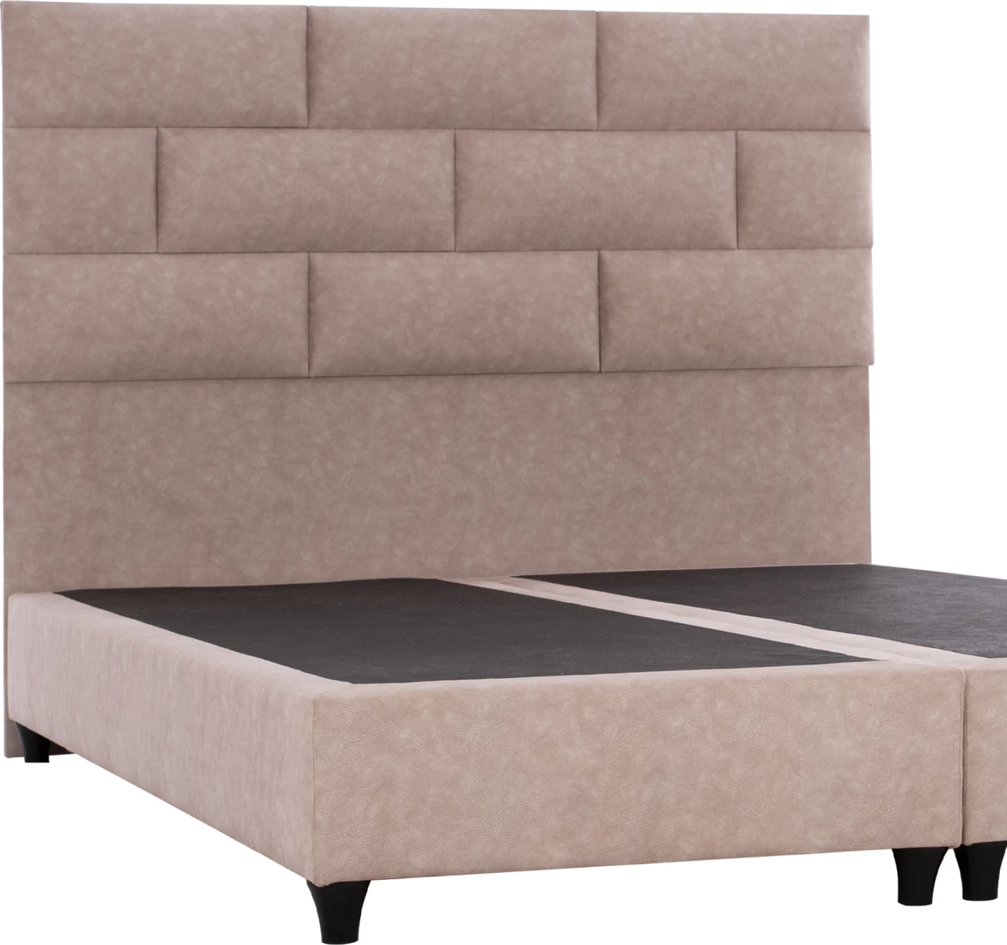 Krevat SOLEDAD, pëlhurë tip nubuck, 150x200