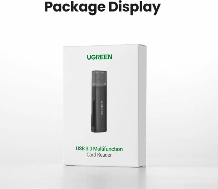 Lexues kartelash UGREEN 60722 SD/microSD USB 3.0 5Gbps, i zi, me kuti