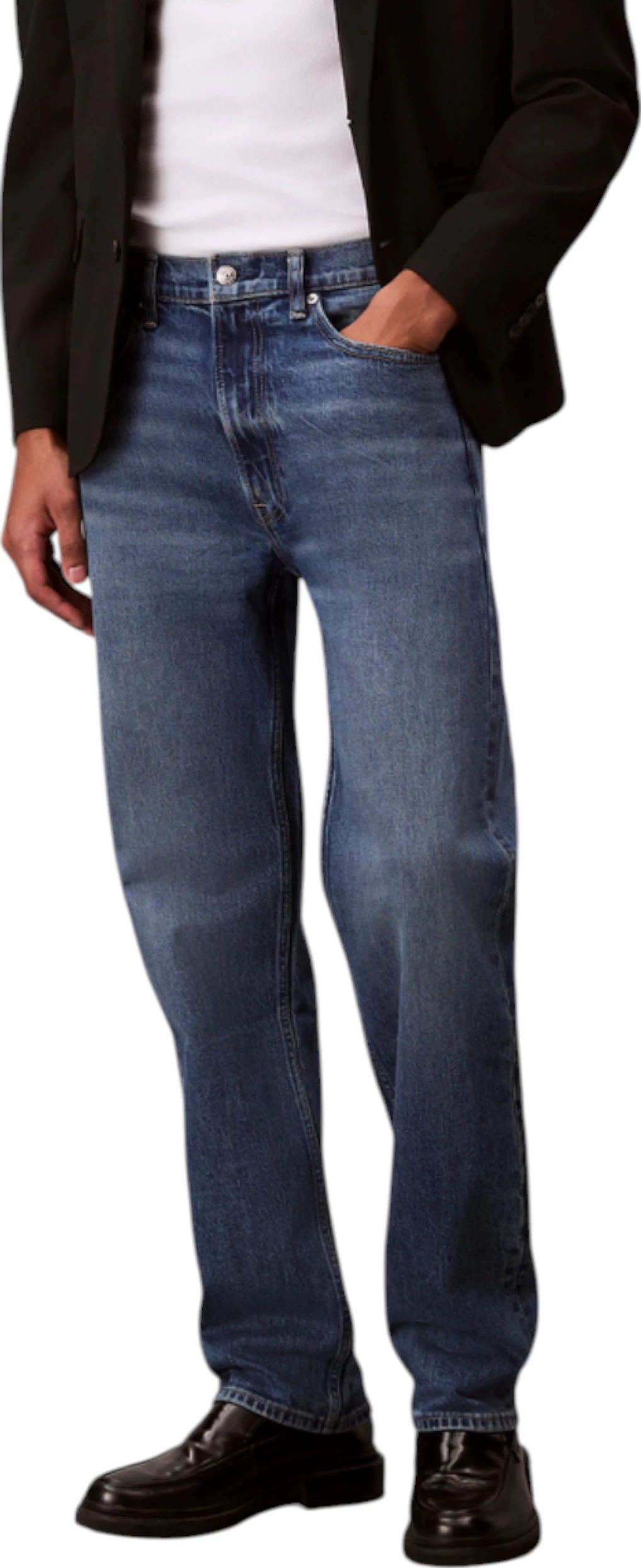 Xhinse për meshkuj Calvin Klein Jeans STNDRD STRGHT TINTED LV04RB770G, denim