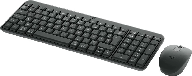 Set tastierë + maus Logitech MK250, pa kabllo (RF + Bluetooth LE), AZERTY FR, grafit