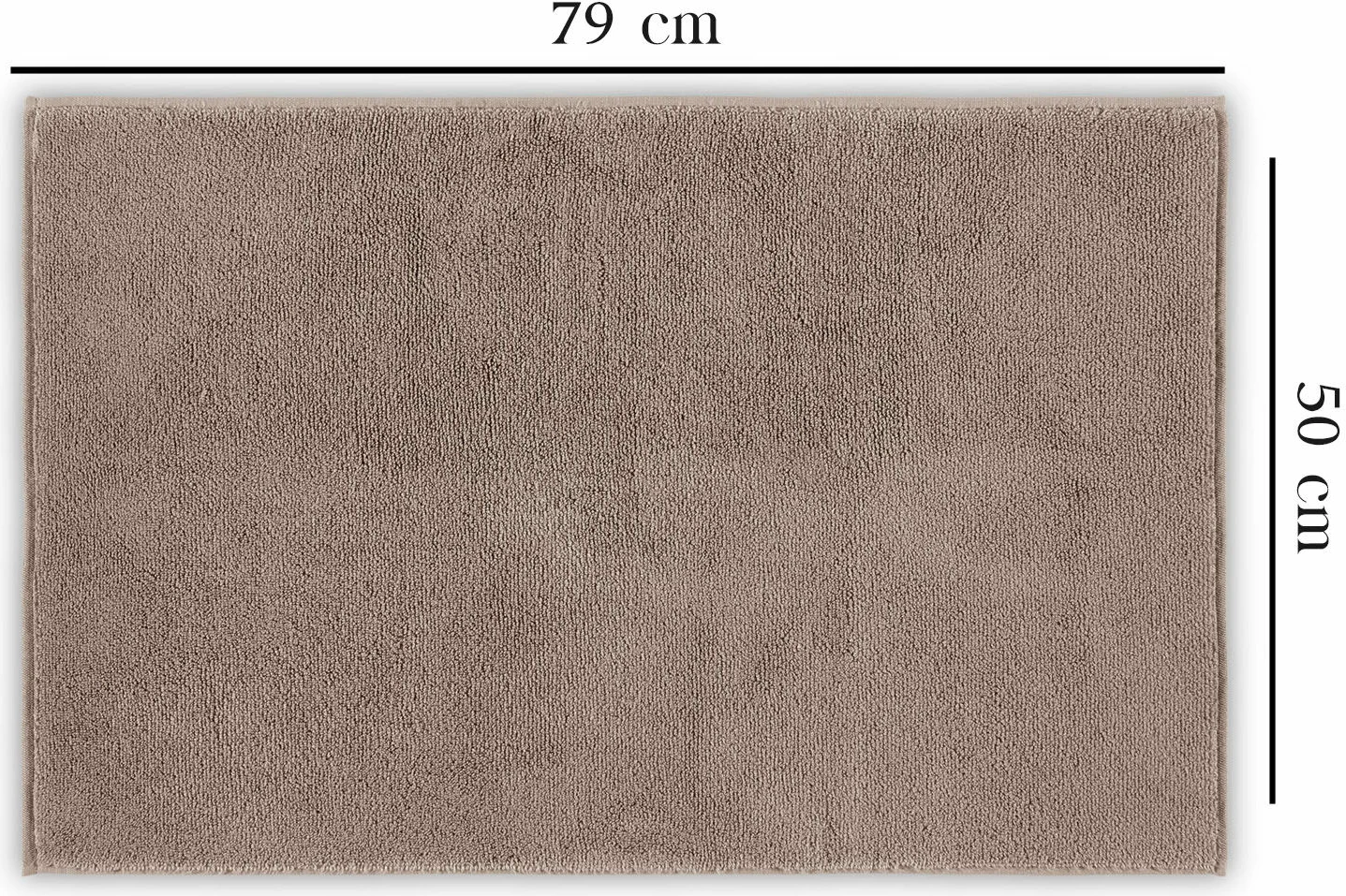 Tapet për banjo Mijölnir, Fancy, ngjyrë bezhë (mink), 50x79cm