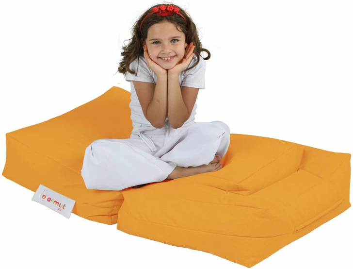 Puf për fëmijë, karrige me pouffe, portokalli, Atelier del Sofa