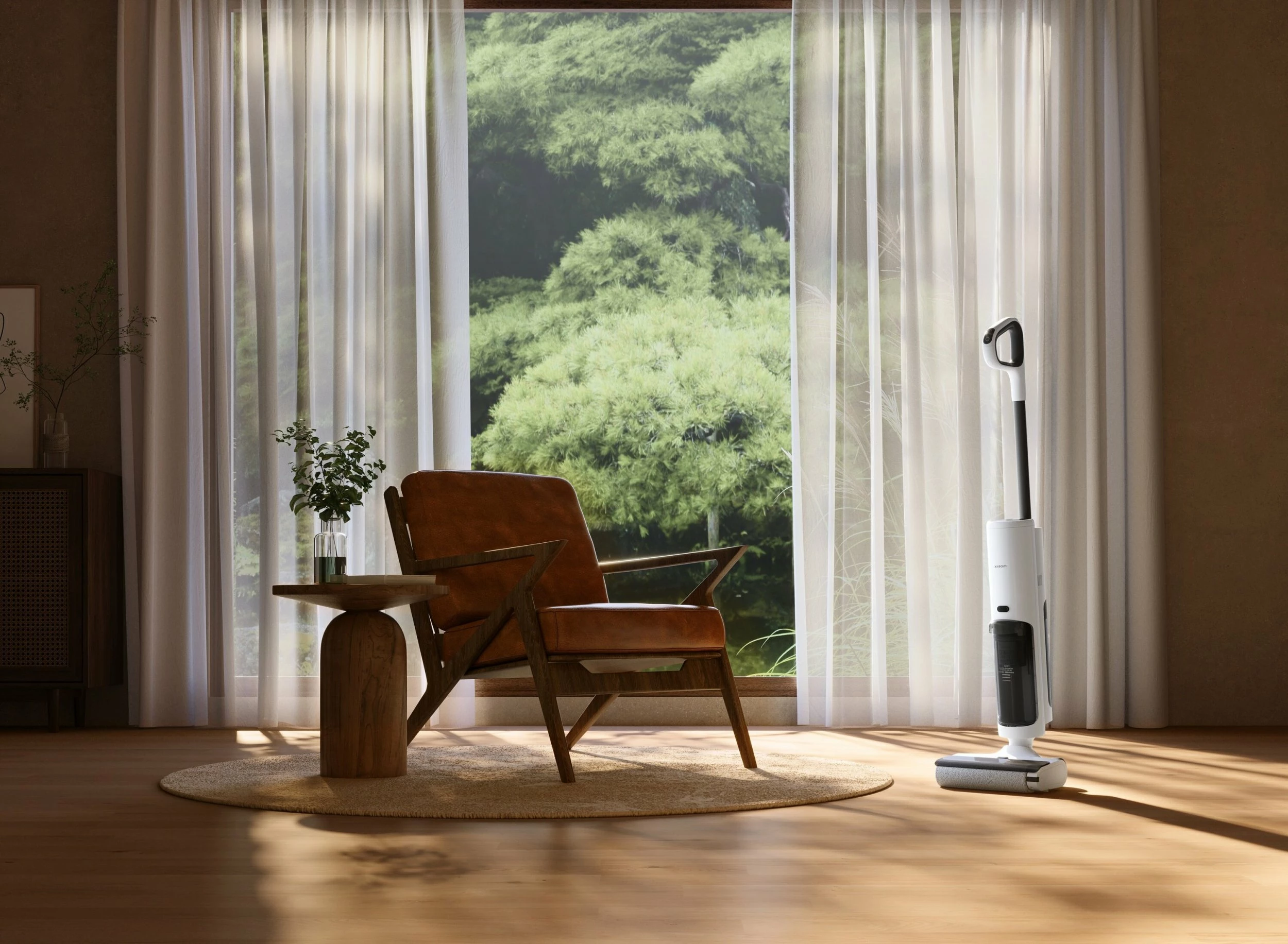 Fshesë me korrent vertikale Xiaomi Truclean W20, wet & dry 3-në-1 (vakum + pastrim me ujë + vetëpastrim), 15000 Pa, 780/550 ml, 2500 mAh, bardhë/zezë