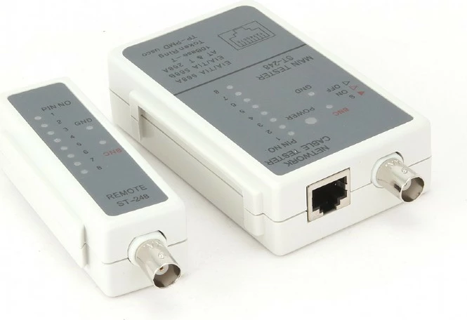 Testues kabllosh, Gembird NCT-1, RJ-45 dhe RG-58, 9V, i bardhë