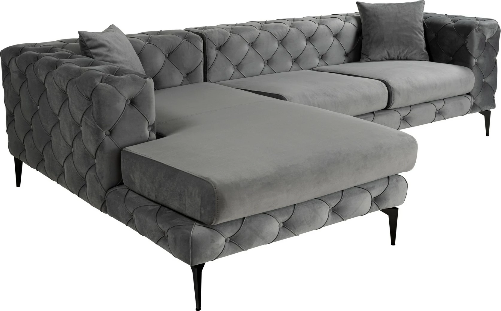 Këndare Como Eco, antracit e zezë, Atelier del Sofa, majtas