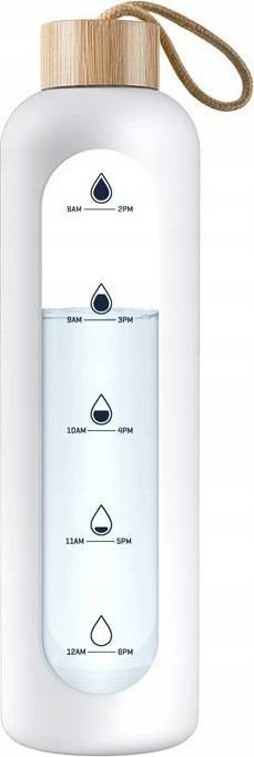 Shishe motivuese uji Wessper ActiveMax Crystalline 1 L, e bardhë
