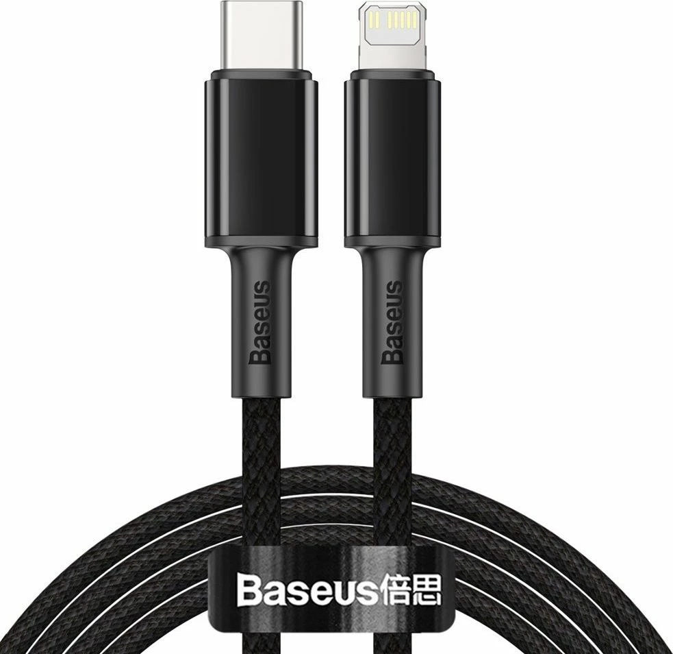 Kabllo USB-C në Lightning Baseus CATLGD-A01 2 m 20 W e zezë