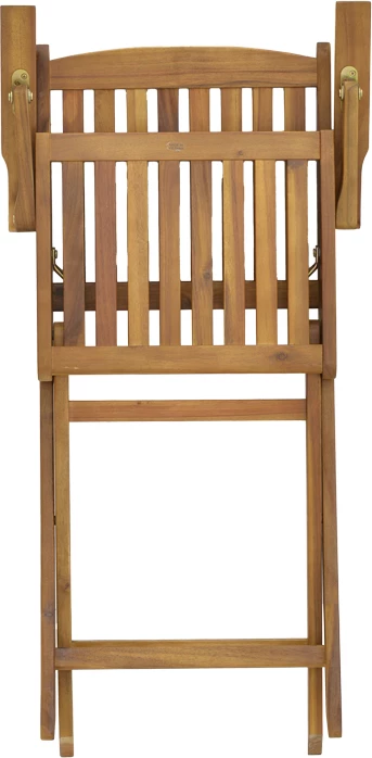 Tavolinë me karrige Recofly-Falov, dru akacie natyrale, set prej 5 copësh, 130x80x72cm