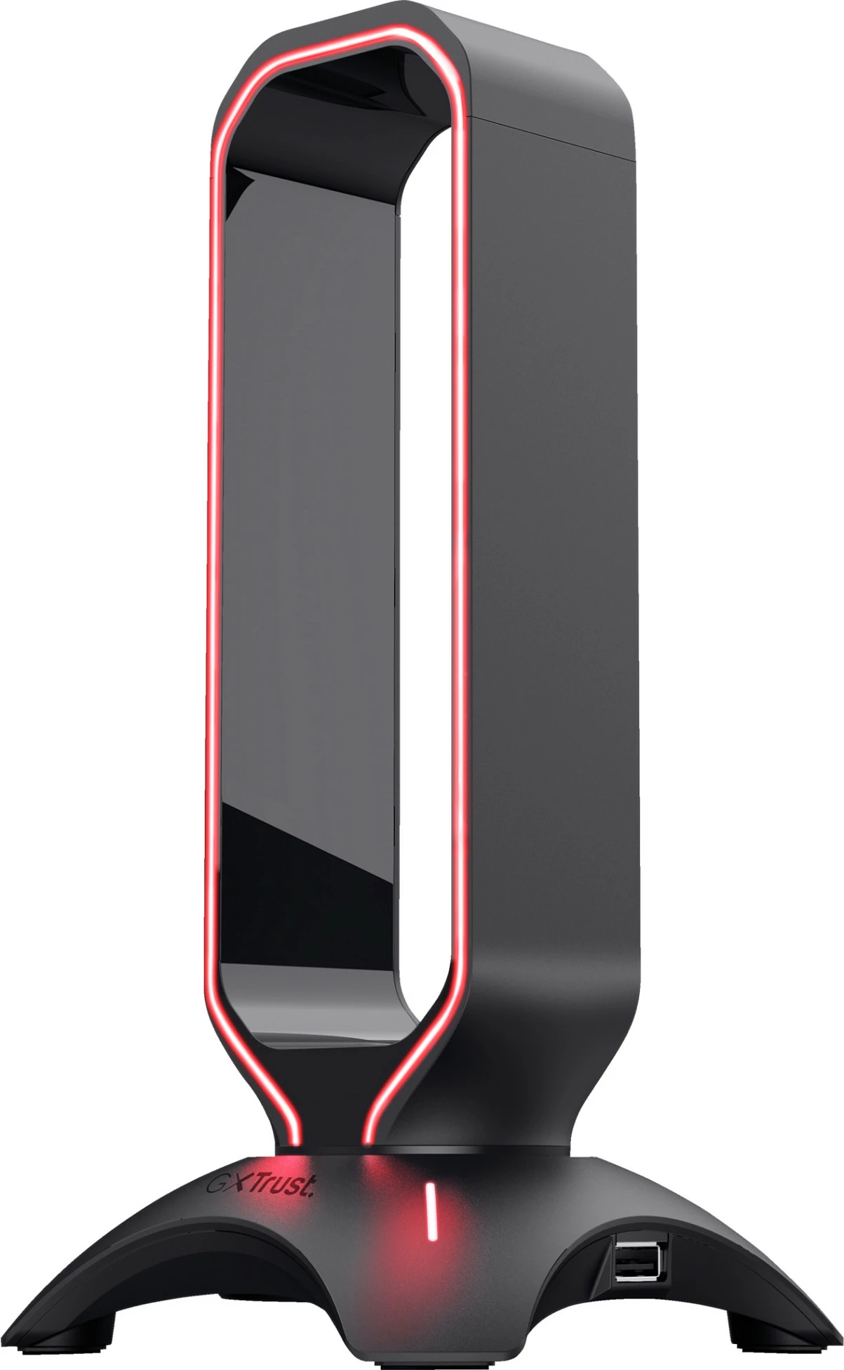 Mbajtës për kufje Trust GXT 265 Cintar RGB, 2x USB-A, kabllo 1.5 m, i zi