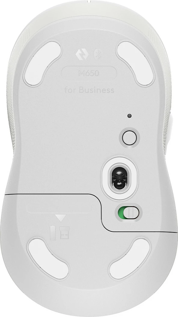 Maus wireless Logitech Signature M650, i bardhë, Bluetooth + RF, 4000 DPI