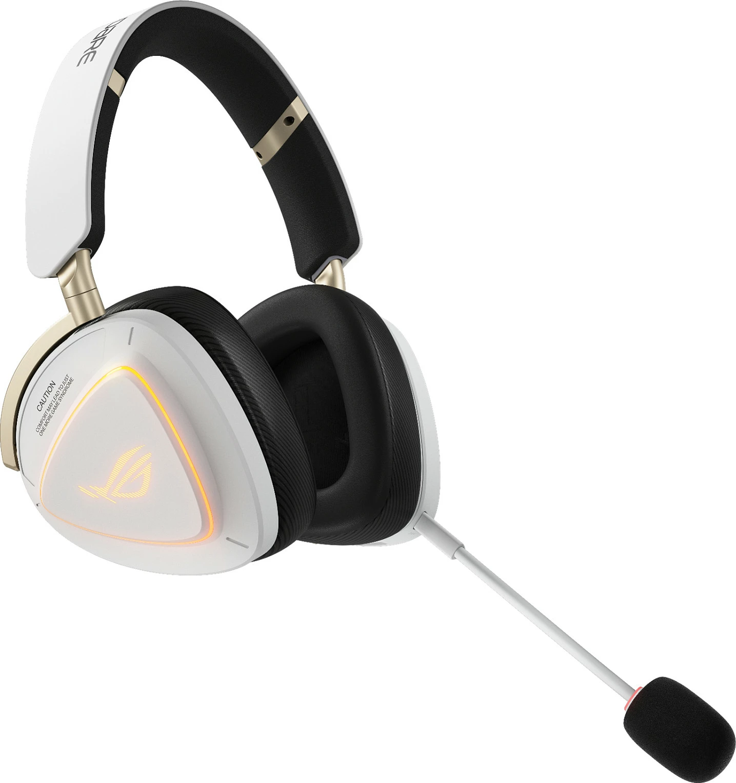Kufje gaming ASUS ROG Delta II-KJP, wired & wireless, Bluetooth/2.4GHz, RGB, 3.5mm, bardhë/zi
