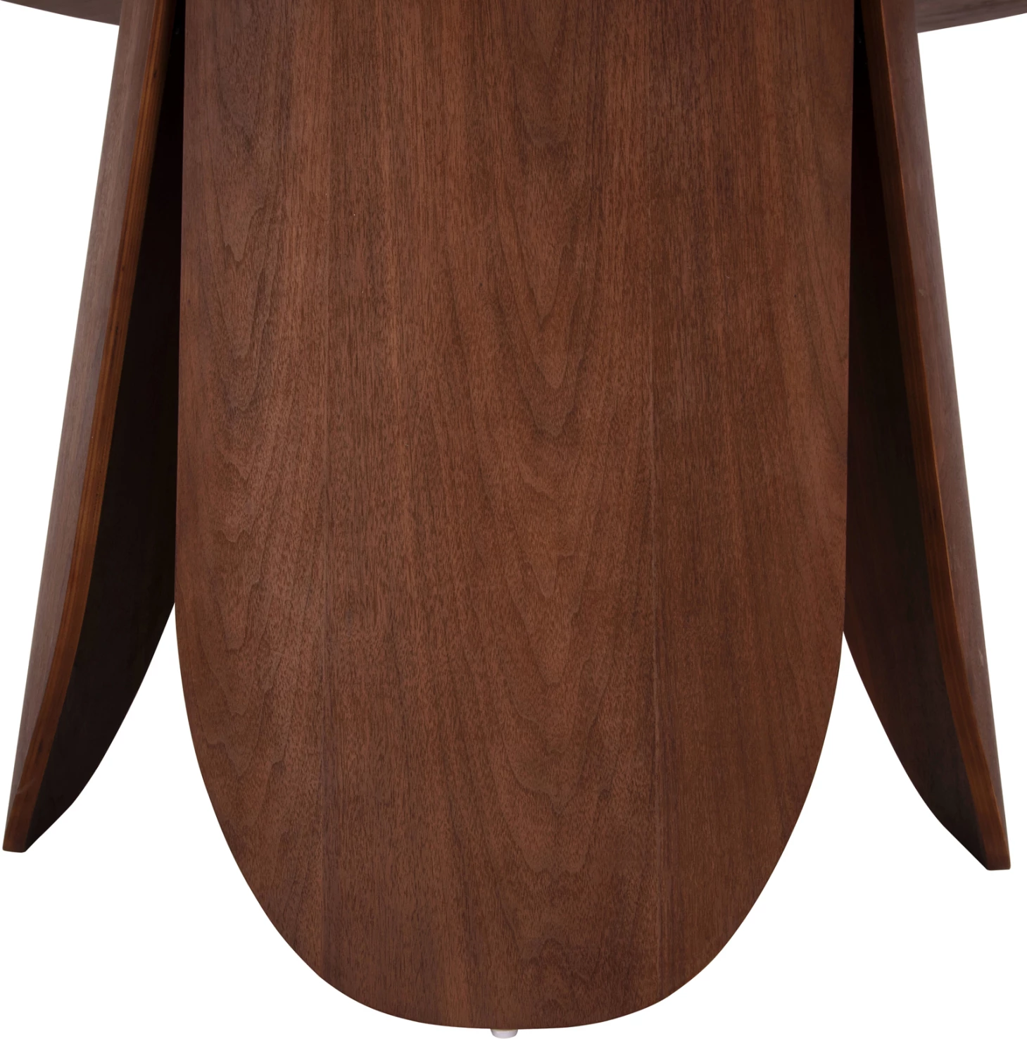 Tavolinë e rrumbullakët për ngrënie, DENTY, MDF me furnir lisi, ngjyrë arre, Φ120x75H cm