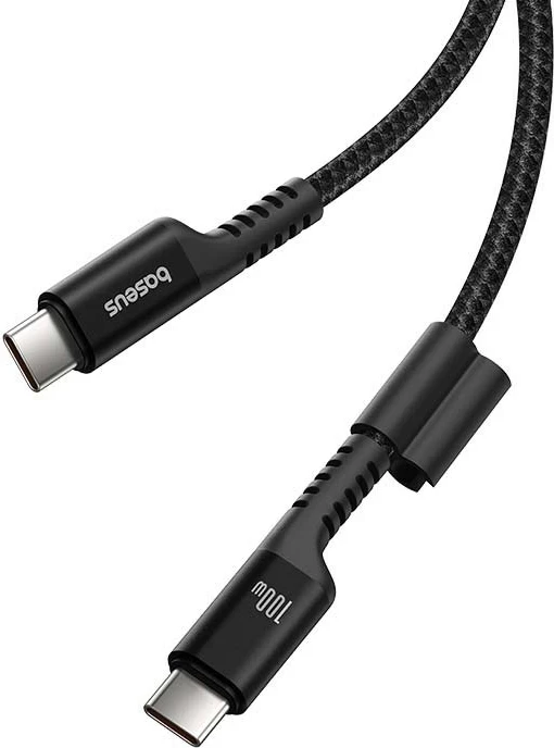 Kabllo Baseus Fish-Eye USB C në USB C, 1 m, 100 W, E zezë
