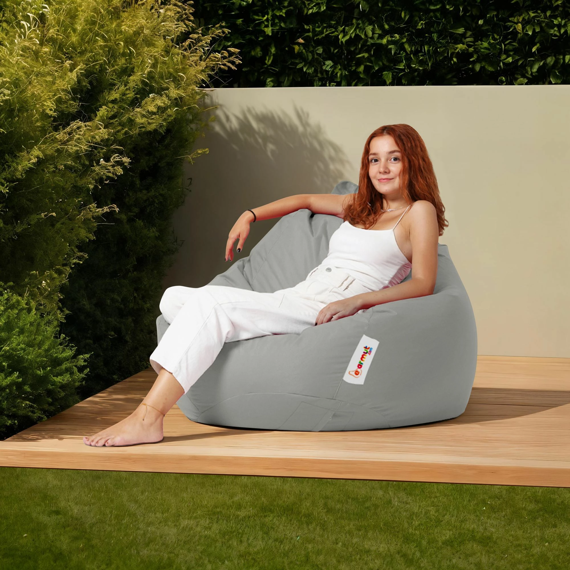 Qese për ulje kopshti, ngjyrë fume, XXL, Atelier del Sofa