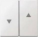 Kapak switch-i për roleta MERTEN 435519, System M, 2 butona, i bardhë
