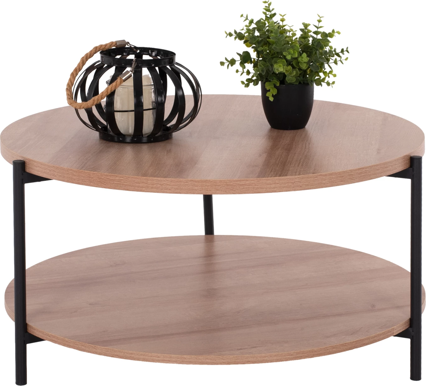 Tavolinë dhomë ndenje MATTEO 2 nivele rrethore FH8753.11 Φ75x40,5Hcm