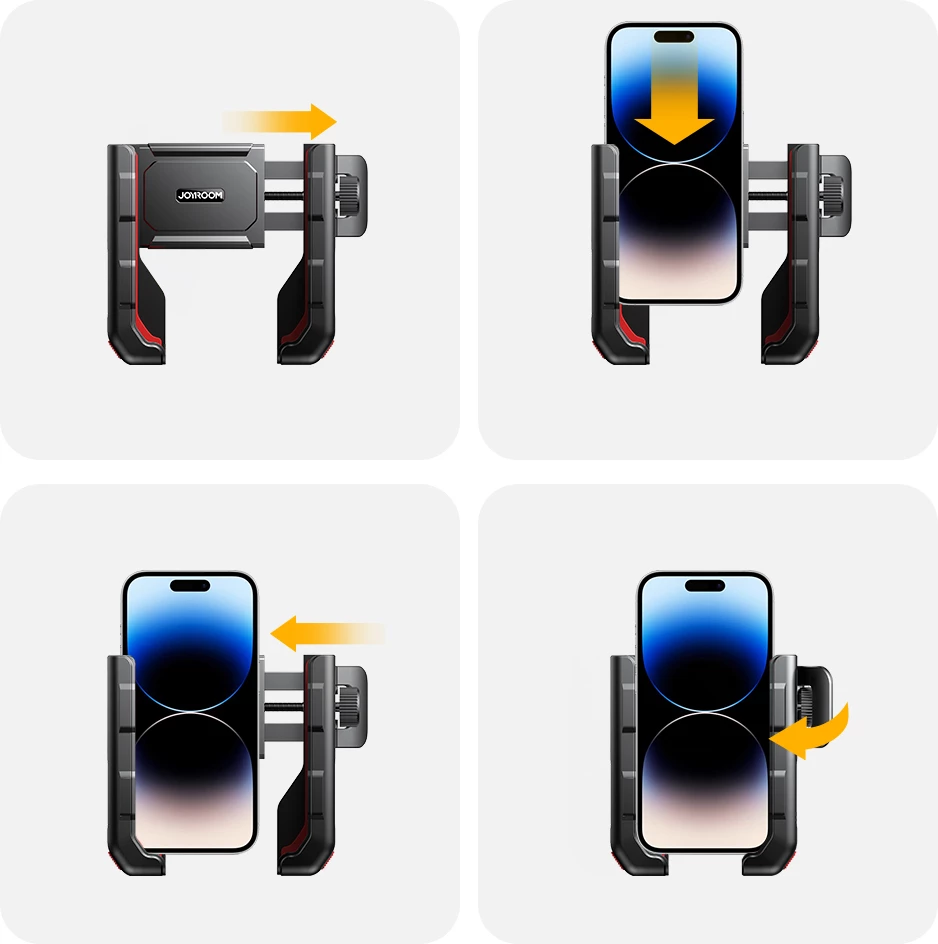 Mbajtës telefoni Joyroom JR-ZS266 për biçikletë, skuter, motoçikletë, i zi