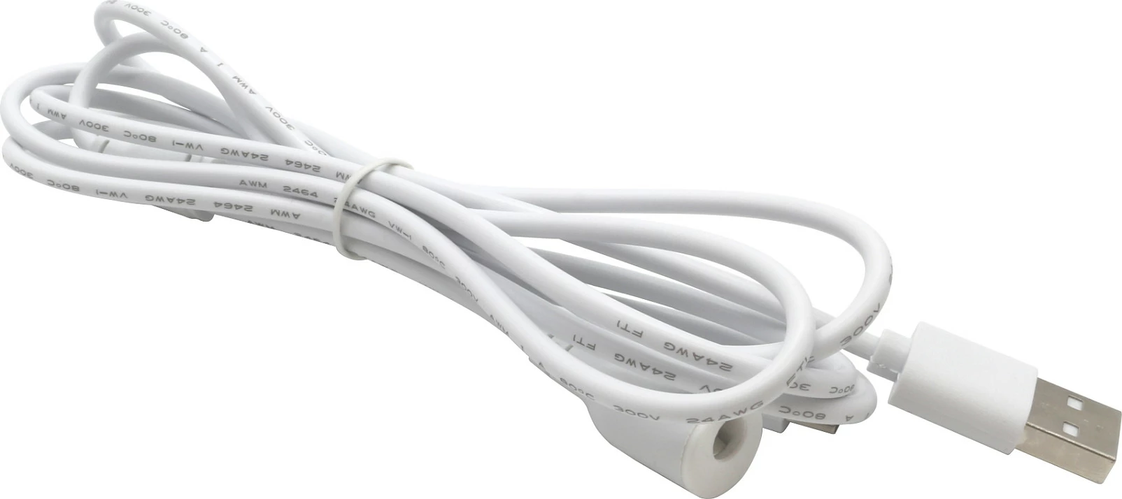 Karikues USB RealPower 511601, 5V 1A, kabllo 1.6 m, i bardhë