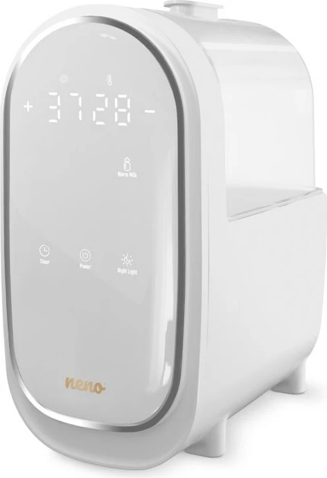 Sterilizues dhe ngrohës Neno Lindo 6-në-1, me ekran LED, i bardhë
