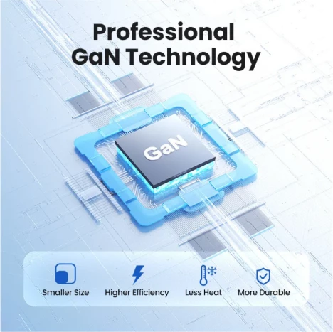 Karikues UGREEN Nexode Pro 65W, 3 porta USB (2x USB-C + 1x USB-A), GaN ultra i hollë, MPN 25356, gri