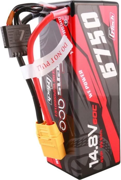 Bateri LiPo Gens ace G-Tech GEA67504S60XGT 6750mAh 14.8V 60C 4S XT90 JST-XHR