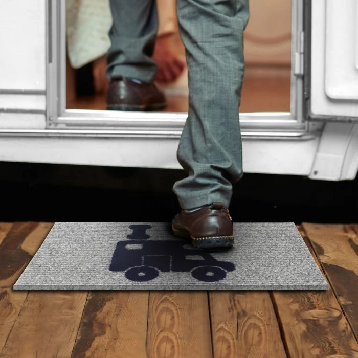 Tapet dere për camper BRUNNER Hello Camper 25x50 cm, gri/zi