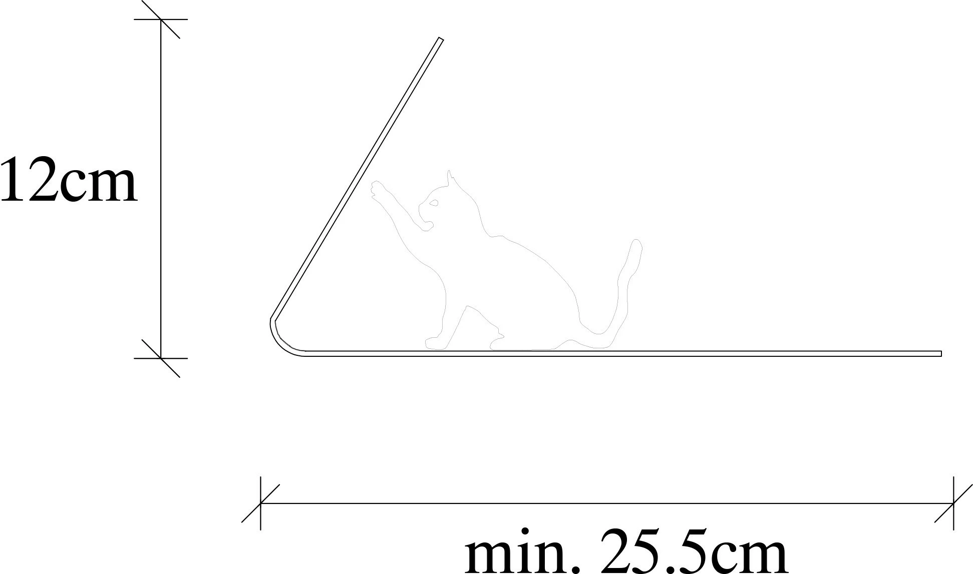 Mbajtës librash metalik, ngjyrë e zezë, Aberto Design, 25.5x12.5x12 cm