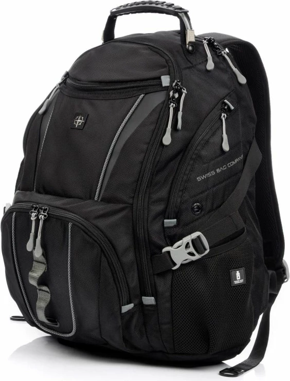 Çantë shpine Swissbags, unisex, e zezë